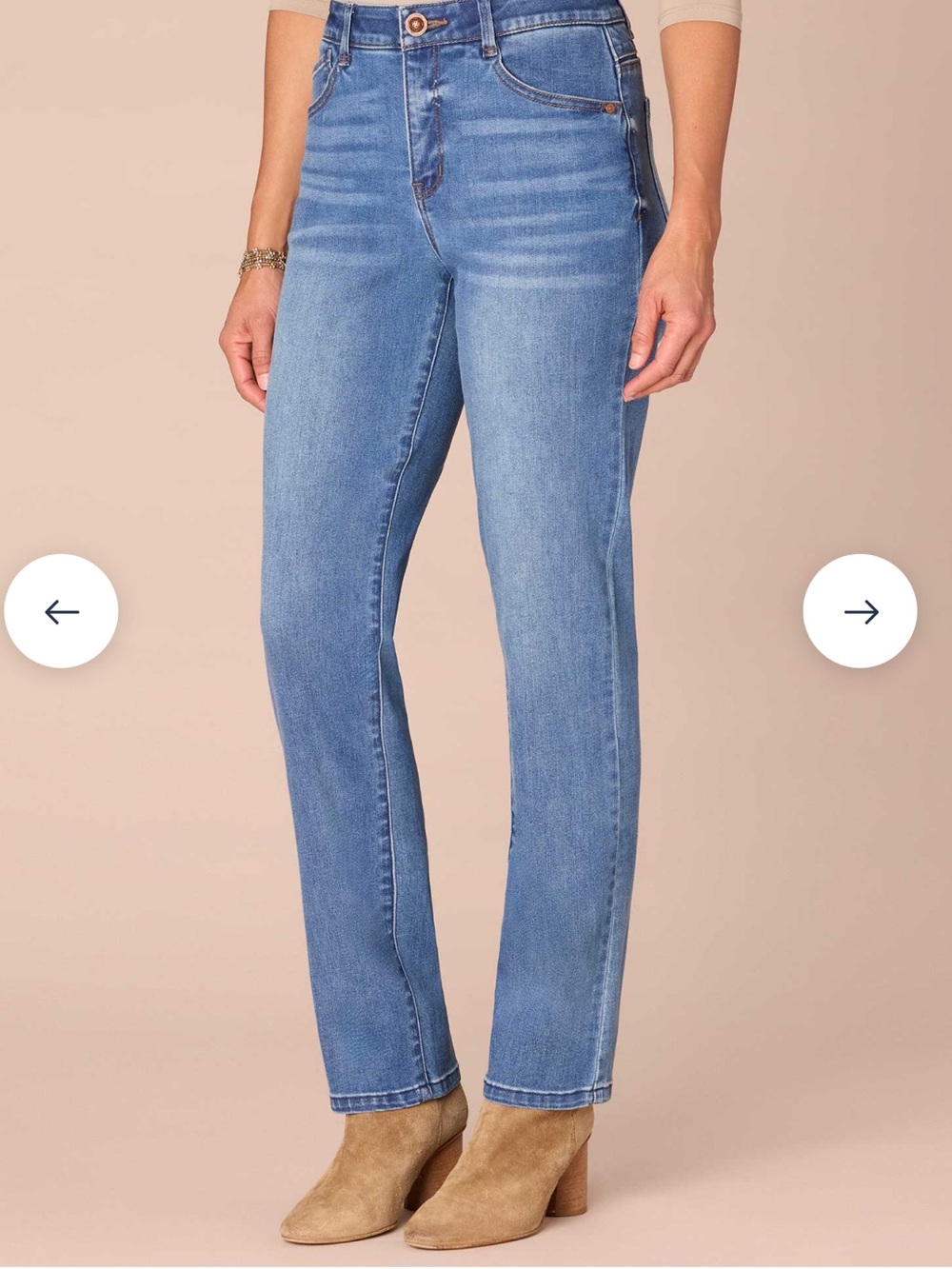 Democracy NWT High Rise Mold & Hold Technology Straight Leg 6-Pocket Denim Jean